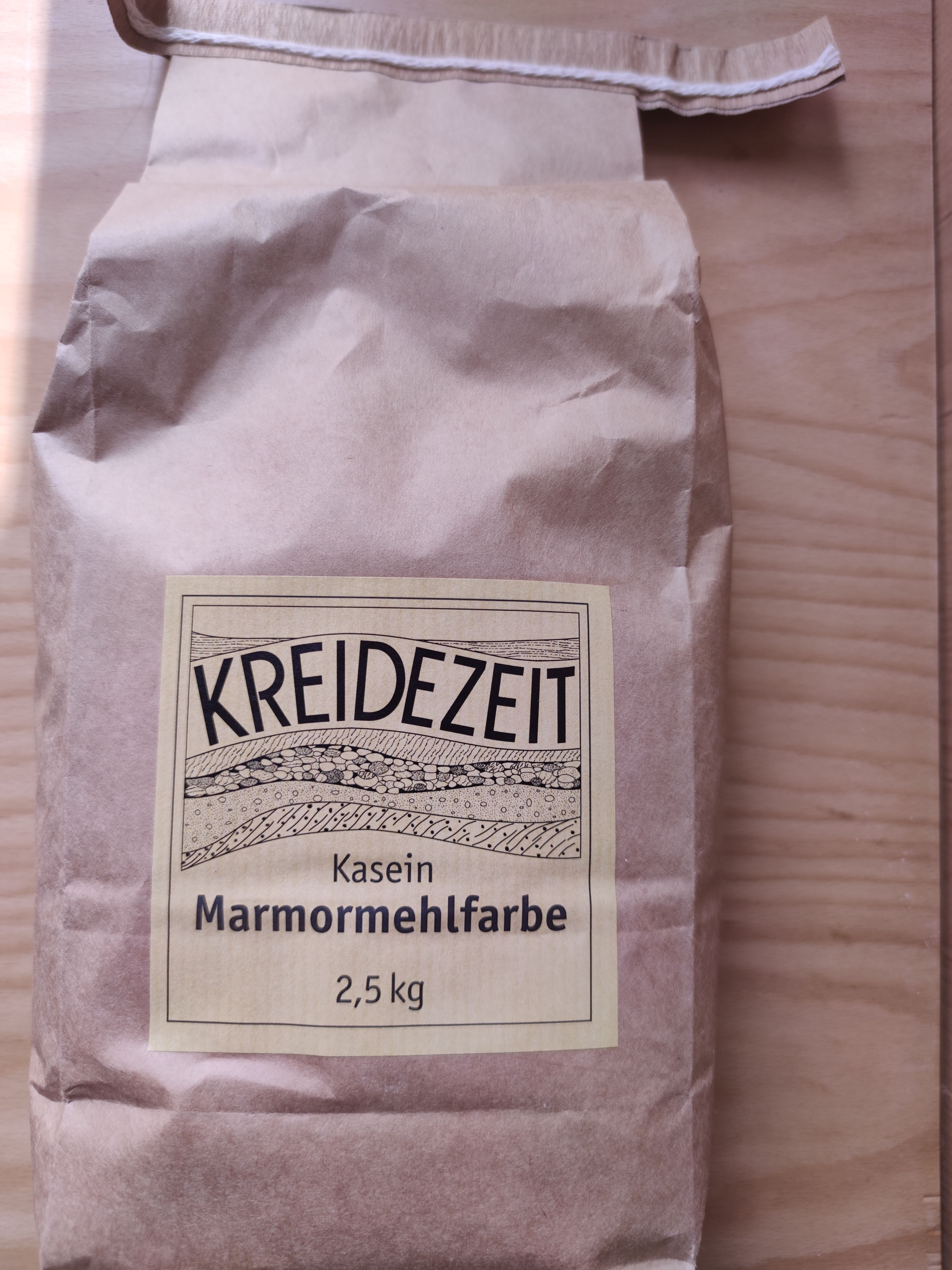 Kasein Marmormehlfarbe Kreidezeit