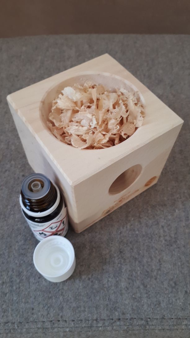 Zirbenholzwürfel, Spähne und Öl