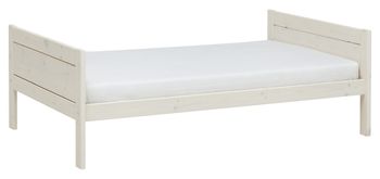 Bett weiß für Matratzen 90 , 120 oder 140 cm breit